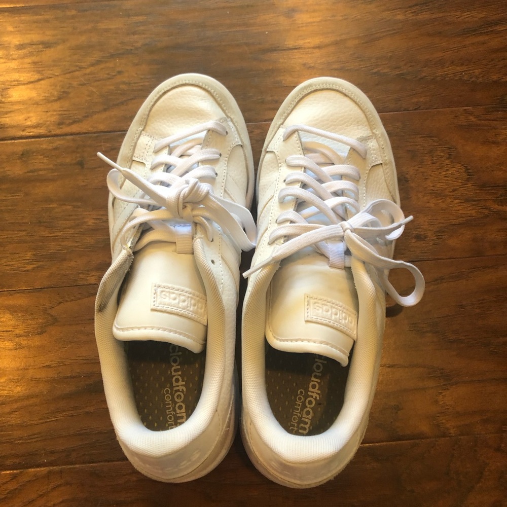 White and Grey Adidas, Size 9